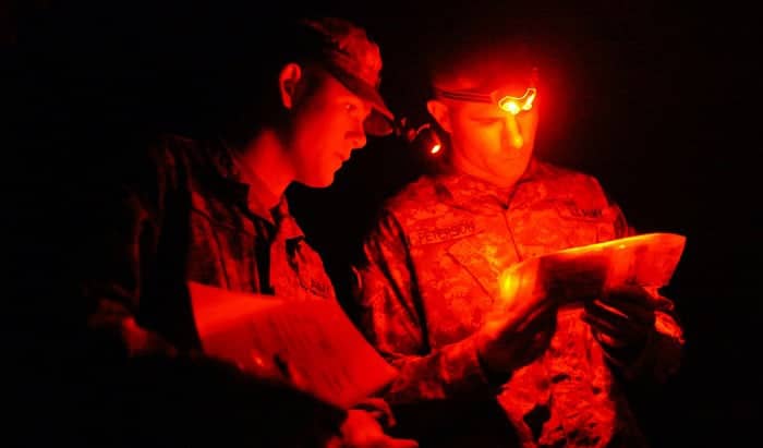 what is a red tactical headlamp