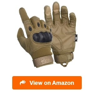 Fingerless SAP Gloves Black Leather Self Defense Sizes Large NEW 