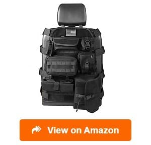 Z8 Tactical Front Seat Back Storage Bag/Hanger Bag Organizer with 5  Bags,Universal fits for All Vehicel
