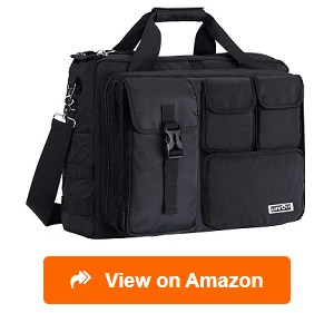 GES Laptop Bag Computer Shoulder Handbags for Laptop/Camera Black 15.6 Inch Mens Messenger Bag Multifunction Tactical Military Briefcase 