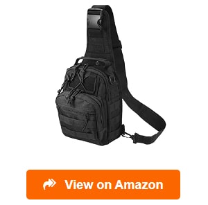 Buy Fitdom Large Tactical Sling Bag for Men Made from Heavy Duty Techwear  Fabric  Built Tough for Outdoor Also Use As EDC Backpack Fanny Waist Pack  Crossbody Shoulder or Chest Bag