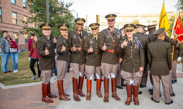 why does texas a&m wear military uniforms
