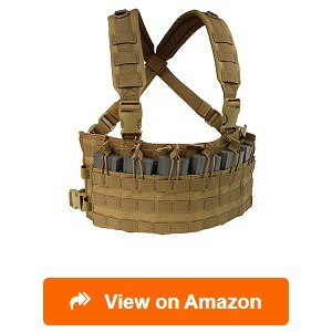 Compact Chest Rig in Coyote mit Molle Klett Tactical 