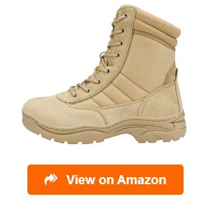 Ludey Mens Ultralight Breathable Military Tactical Combat Boots Commando Outdoor Desert Boots Army Patrol Security Police Shoes A-17 