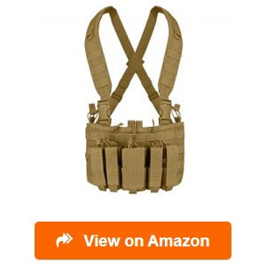 5 Pouches For CQB Hunting Tactical Chest Rigs Molle Hook & Loop Carrier Vest 4 
