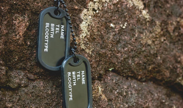 what do the numbers on navy dog tags mean