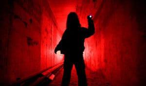 what is a red flashlight used for