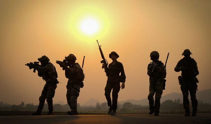 what percentage of the us military is conservative