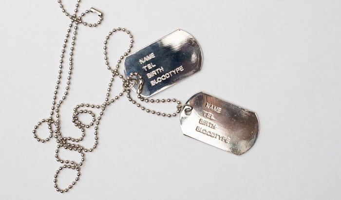 Spot-On Military Style Dog Tag