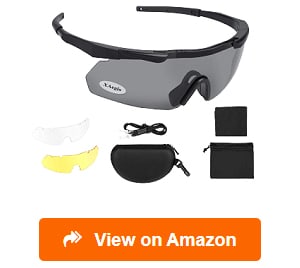 Tactical Ballistic Lens Glasses Shatterproof Military Eyewear Kit Outdoor Safety 