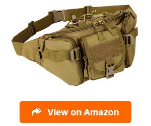 HUNTVP Molle Pouch Tactical Pack Crossbody Messenger Bag Waist Bum bag Belt for Outdoors Hiking Camping 