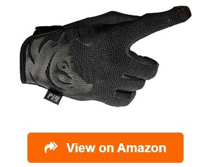 Small, Black Tactical Police Kevlar Hard Knuckles Military Touchscreen Patrol Duty Search Duty Gloves 