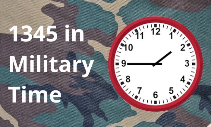 what is 1345 in military time