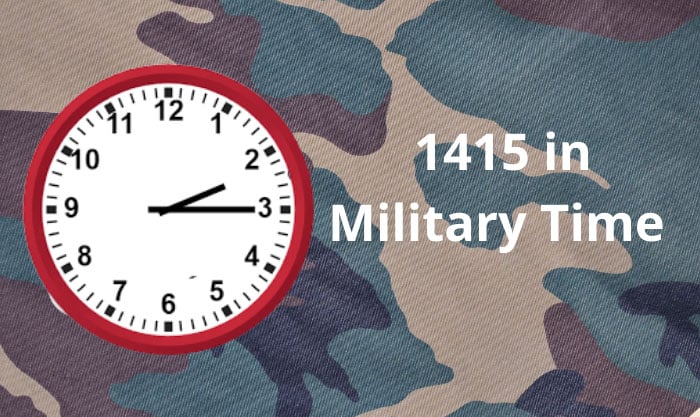 what is 1415 in military time