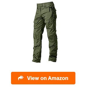 Les umes Mens Tactical Cargo Pants Lightweight Teflon Ripstop Military Outdoor Work Trousers for Hiking 