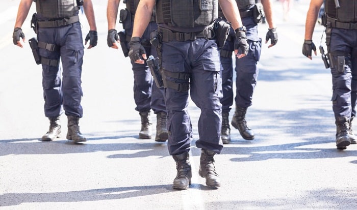 UK POLICE SURPLUSMODMGS BLACK POLYCOTTON TACTICAL COMBAT CARGO TROUSERSWORK   Sierra Alpha Supplies