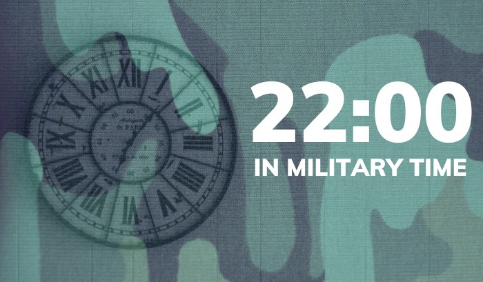 what is 2200 hours in military time