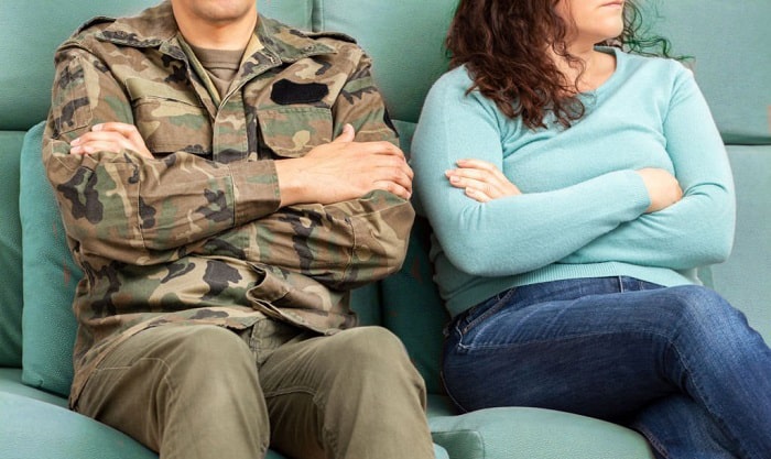 military spouse divorce alimony