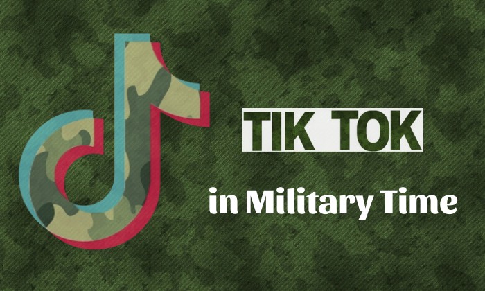 why is my tiktok in military time