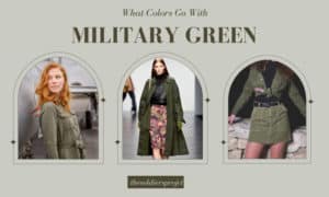 what colors go with military green