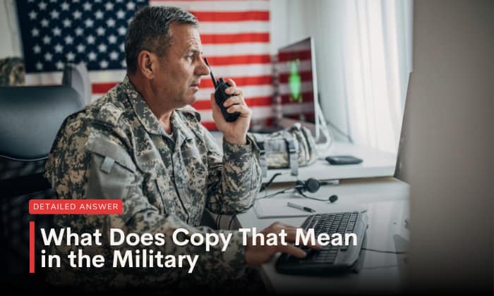 what does copy that mean in the military