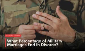 what percentage of military marriages end in divorce