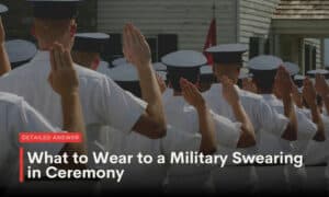 what to wear to military swearing in ceremony