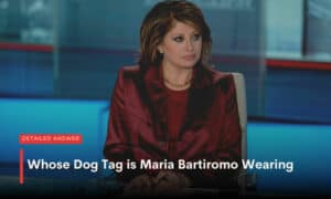 whose dog tags is maria bartiromo wearing
