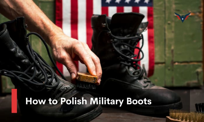 High gloss tactical boots top