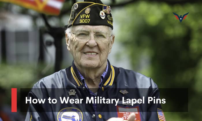 how to wear military lapel pins