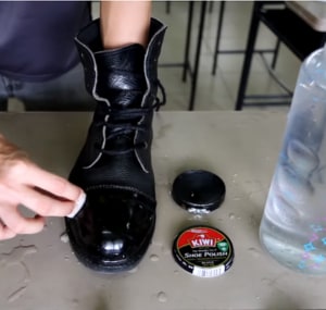 shine-your-military-boots-by-water