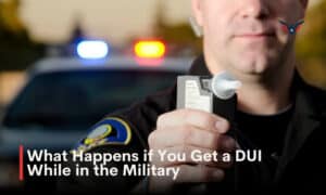 what happens if you get a dui while in the military
